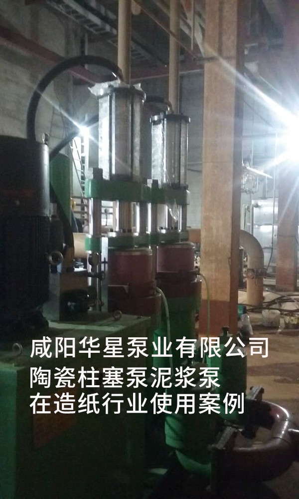 造纸行业咸阳柱塞泵使用现场1