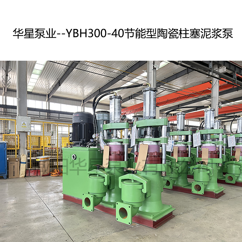 印染厂污水处理使用YBH300泥浆柱塞泵