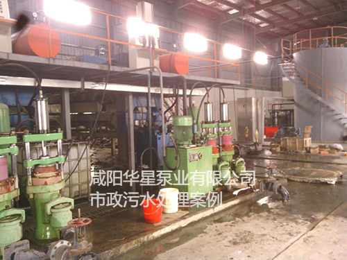 污水处理厂使用YBH300耐腐蚀泥浆泵客户现场